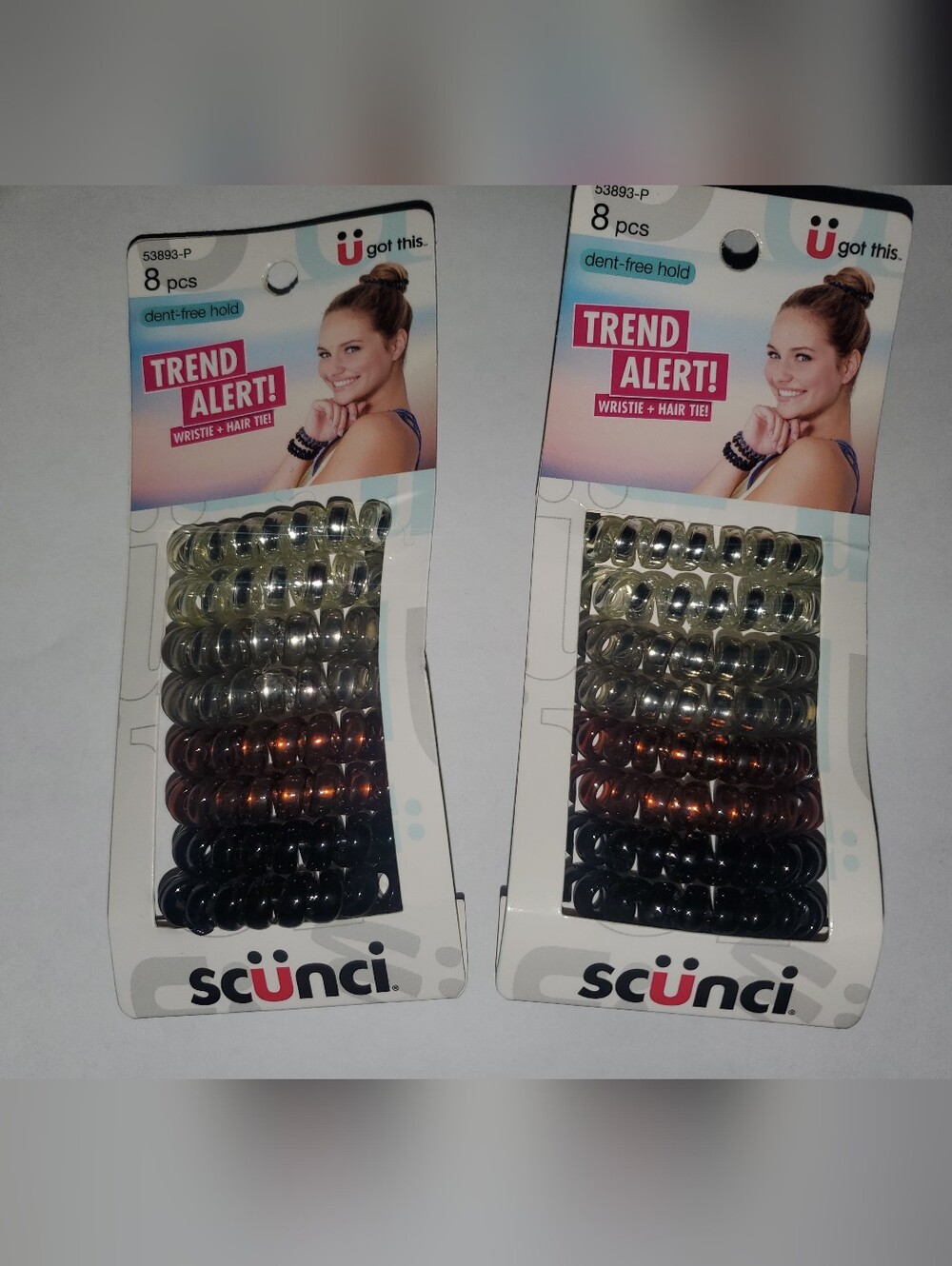 2 Pks scunci Spiral Hair Ties